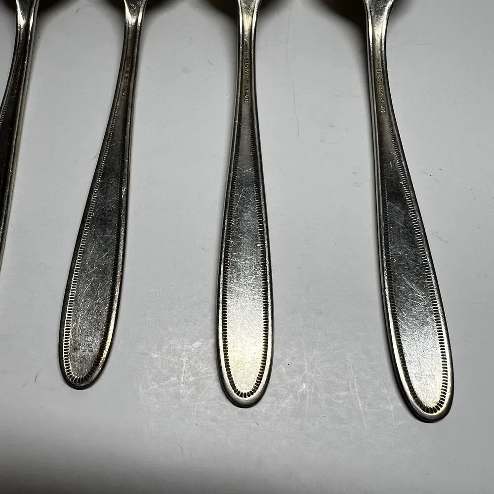 Vintage 1921 Oneida Community Plate GROSVENOR Silverplate Teaspoons Set of 5